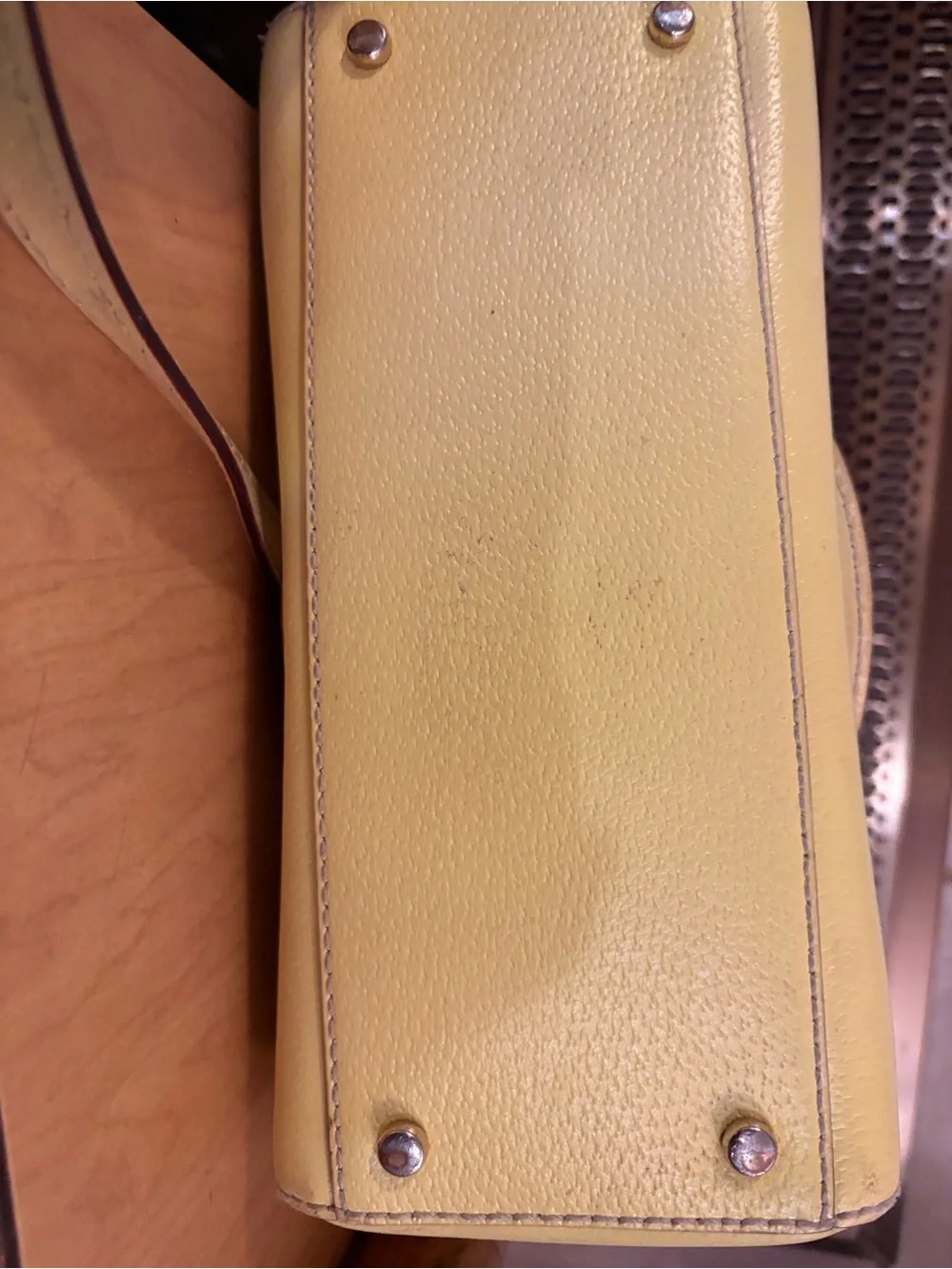 kate spade Lemon Yellow Leather Top-Handle Satchel